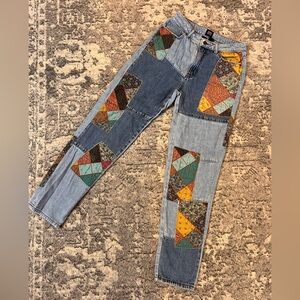 Womens Urban Outfitters BOG patch jeans